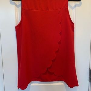 Red top with cute cutout in back